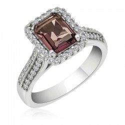 Gümüş Mor Baget Taşlı Kadın Yüzük Gümüş Mor Baget Taşlı Kadın Yüzük