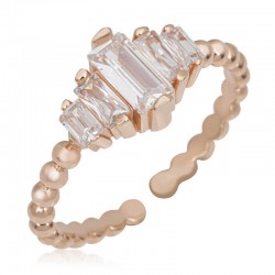 Gümüş Ayarlanabilir Baget  Kadın Yüzük Gümüş Ayarlanabilir Baget  Kadın Yüzük