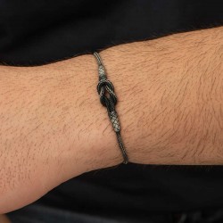 Gümüş Kazaziye Düğüm Bileklik Gümüş Kazaziye Düğüm Bileklik