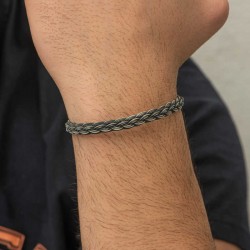 Gümüş Kazaziye Örgü Bileklik Gümüş Kazaziye Örgü Bileklik