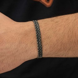 Gümüş Kazaziye Örgü Bileklik Gümüş Kazaziye Örgü Bileklik