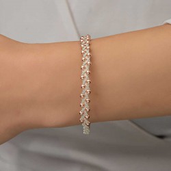 Gümüş İnci Kazaziye Örgü Bileklik Gümüş İnci Kazaziye Örgü Bileklik