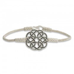 Gümüş Kazaziye Örgü Bileklik Gümüş Kazaziye Örgü Bileklik