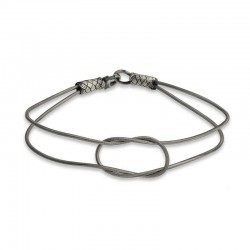 Gümüş Dilek Düğüm Kazaziye Örgü Bileklik Gümüş Dilek Düğüm Kazaziye Örgü Bileklik