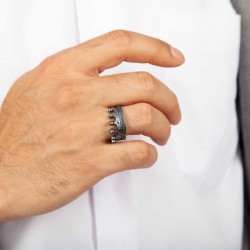 Gümüş Kral Tacı Erkek Yüzük Gümüş Kral Tacı Erkek Yüzük