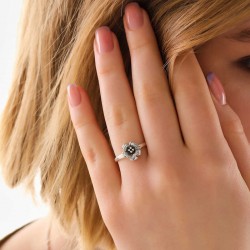 Gümüş Gül Kadın Yüzük Gümüş Gül Kadın Yüzük