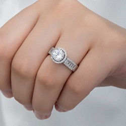 Gümüş Tek Taş Kadın Yüzük Gümüş Tek Taş Kadın Yüzük