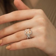 Gümüş Baget Kare Bayan Yüzük Gümüş Baget Kare Bayan Yüzük