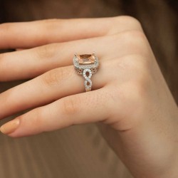 Gümüş Baget Kare Bayan Yüzük Gümüş Baget Kare Bayan Yüzük