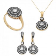 Gümüş Elmas Model Bayan Set Gümüş Elmas Model Bayan Set