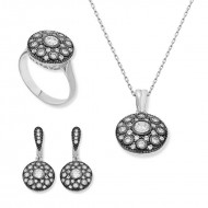 Gümüş Elmas Modeli Bayan Set Gümüş Elmas Modeli Bayan Set