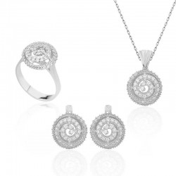 Gümüş Girdap Bayan Set Gümüş Girdap Bayan Set