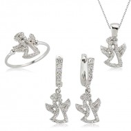 Gümüş Melek Kanadı Bayan Set Gümüş Melek Kanadı Bayan Set
