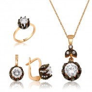 Gümüş Elmas Model Lale Bayan Set Gümüş Elmas Model Lale Bayan Set