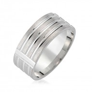 Gümüş Rodyumlu Alyans