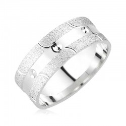 Gümüş Noktalı Alyans Gümüş Noktalı Alyans