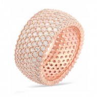 Gümüş 7 Sıra Rose Tamtur Bayan Yüzük Gümüş 7 Sıra Rose Tamtur Bayan Yüzük