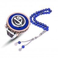 Gümüş Mavi Abanoz Elif Vav Erkek Yüzük Gümüş Mavi Abanoz Elif Vav Erkek Yüzük