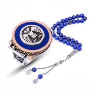 Gümüş Mavi Abanoz Çift Başlı Kartal Yüzük Gümüş Mavi Abanoz Çift Başlı Kartal Yüzük