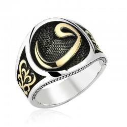 Gümüş Vav Erkek Yüzük Gümüş Vav Erkek Yüzük