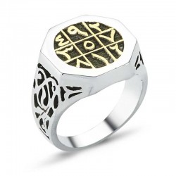 Gümüş Ebced Erkek Yüzük Gümüş Ebced Erkek Yüzük