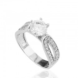 Gümüş Tek Taş Bayan Yüzük Gümüş Tek Taş Bayan Yüzük