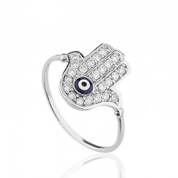 Gümüş Fatma Eli Bayan Yüzük Gümüş Fatma Eli Bayan Yüzük