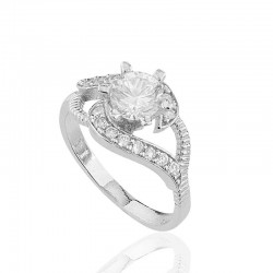 Gümüş Tek Taş Bayan Yüzük Gümüş Tek Taş Bayan Yüzük