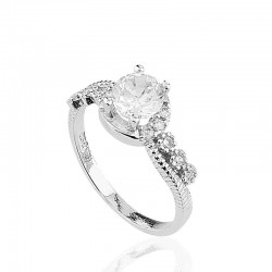 Gümüş Tek Taş Bayan Yüzük Gümüş Tek Taş Bayan Yüzük