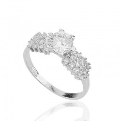 Gümüş Tek Taş Bayan Yüzük Gümüş Tek Taş Bayan Yüzük