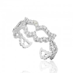 Gümüş Nazarlı Melek Kanadı Bayan Yüzük Gümüş Nazarlı Melek Kanadı Bayan Yüzük