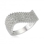 Gümüş Yarım Tur Bayan Yüzük Gümüş Yarım Tur Bayan Yüzük