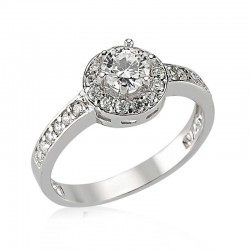 Gümüş Tek Taş Bayan Yüzük Gümüş Tek Taş Bayan Yüzük