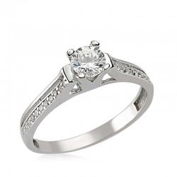 Gümüş Tek Taş Bayan Yüzük Gümüş Tek Taş Bayan Yüzük