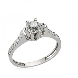 Gümüş Tek Taş Bayan Yüzük Gümüş Tek Taş Bayan Yüzük