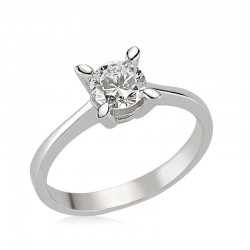 Gümüş Tek Taş Bayan Yüzük Gümüş Tek Taş Bayan Yüzük