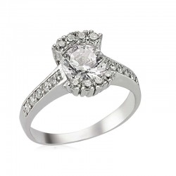 Gümüş Tek Taş Bayan Yüzük Gümüş Tek Taş Bayan Yüzük