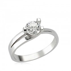 Gümüş Tek Taş Bayan Yüzük Gümüş Tek Taş Bayan Yüzük