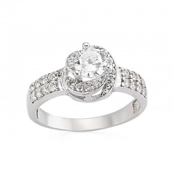 Gümüş Tek Taş Bayan Yüzük Gümüş Tek Taş Bayan Yüzük