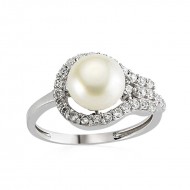 Gümüş İncili Bayan Yüzük Gümüş İncili Bayan Yüzük