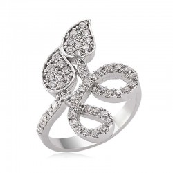 Gümüş Yaprak Bayan Yüzük Gümüş Yaprak Bayan Yüzük