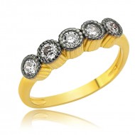 Gümüş 5 Taş Bayan Yüzük Gümüş 5 Taş Bayan Yüzük