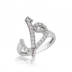 Gümüş Elif Vav Bayan Yüzük Gümüş Elif Vav Bayan Yüzük