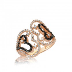 Gümüş Kalpli Bayan Yüzük Gümüş Kalpli Bayan Yüzük