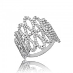 Gümüş Beyaz Sonsuzluk Bayan Yüzük Gümüş Beyaz Sonsuzluk Bayan Yüzük