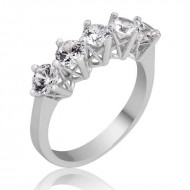 Gümüş 5 Taş Bayan Yüzük Gümüş 5 Taş Bayan Yüzük