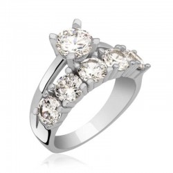 Gümüş Tek Taş ve Beş Taş Bayan Yüzük Gümüş Tek Taş ve Beş Taş Bayan Yüzük