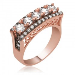 Gümüş 5 Taş Bayan Yüzük Gümüş 5 Taş Bayan Yüzük