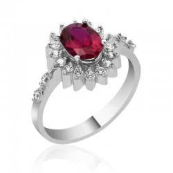 Gümüş Çiçek Bayan Yüzük Gümüş Çiçek Bayan Yüzük