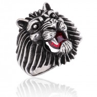 Gümüş Aslan Kafası Erkek Yüzük Gümüş Aslan Kafası Erkek Yüzük